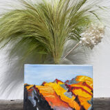 Sunny mountain painting