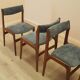 Set of four teak chairs, Danish design, 1970s, made in Denmark