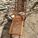 Chaise longue bois & cannage
