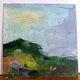 Modern painting - abstract Mediterranean landscape