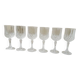 6 crystal stemmed glasses