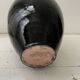 Vase en gès noir lourd