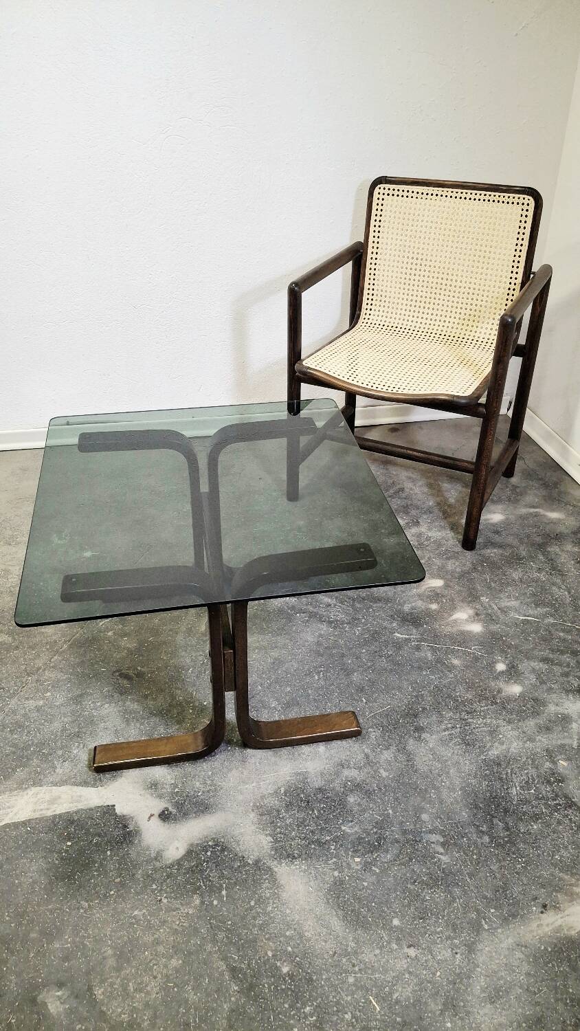 70s Siesta Glass Side Table