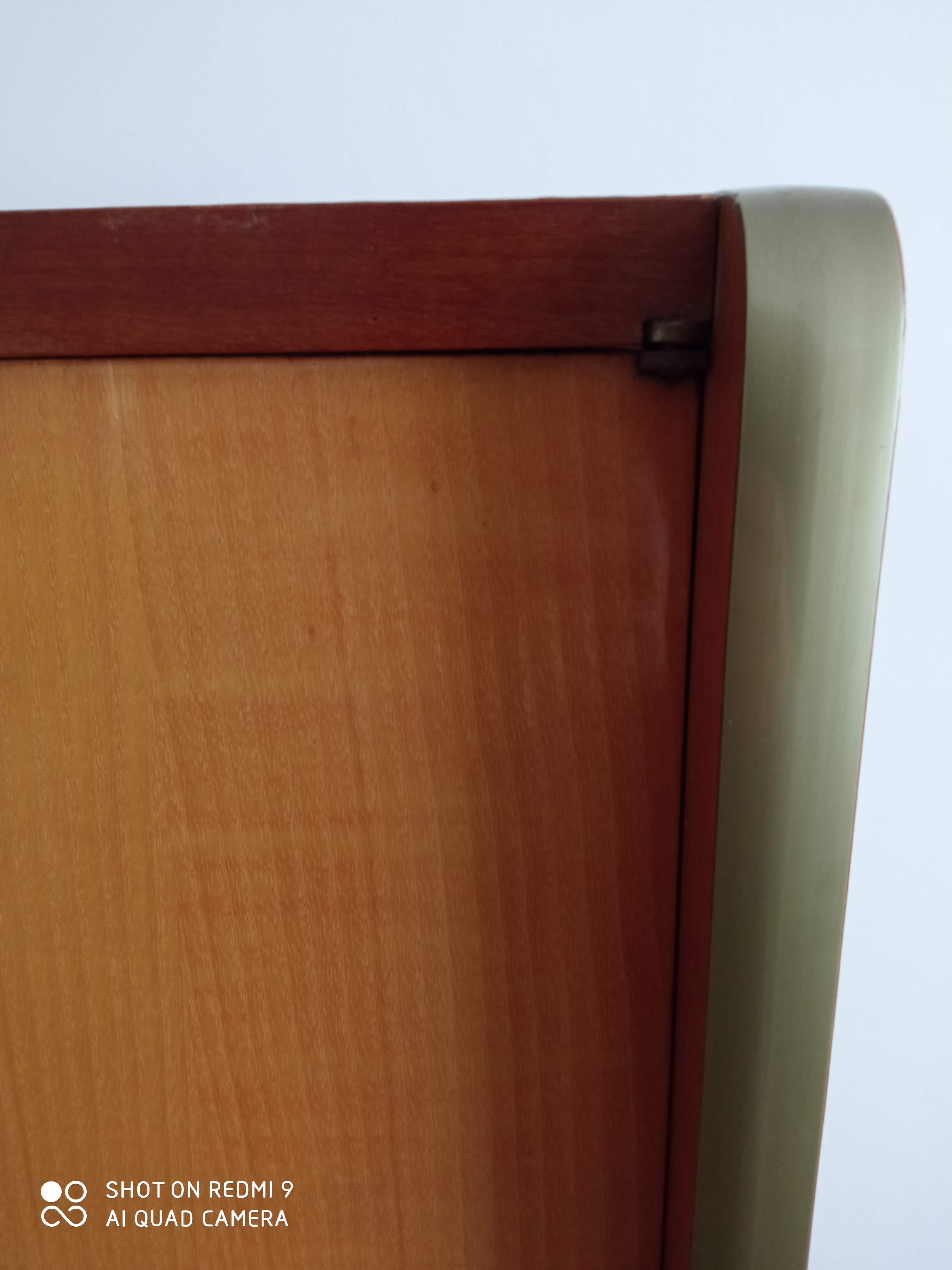 Vintage 1950s compas foot cabinet