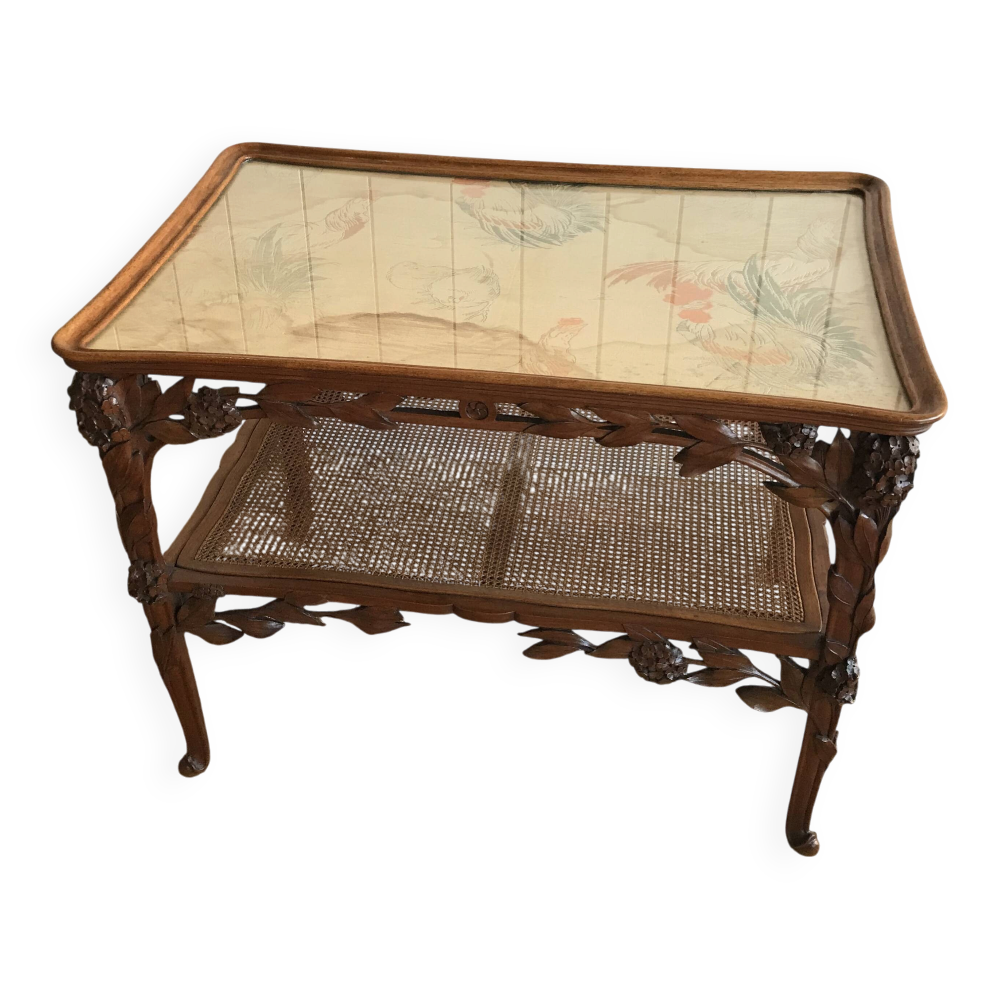 Art Nouveau service table in the style of Majorelle.