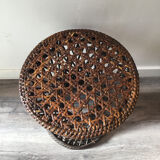 Tabouret tam tam rotin