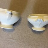 White broth bowl and salad bowl