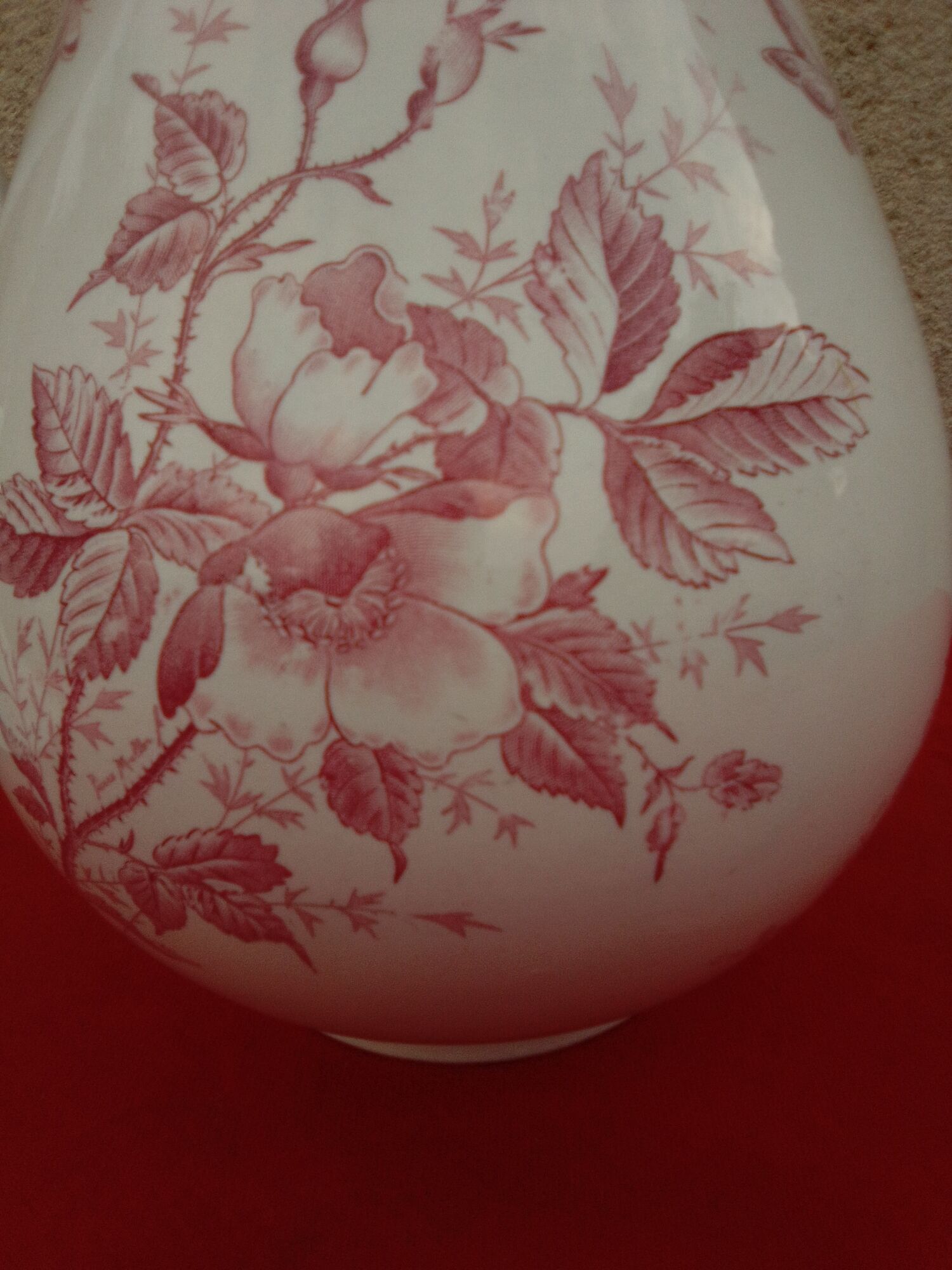 Toilet broc in earthenware f f pexonne butterfly model h 28 cm
