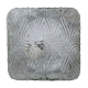 Square ceiling light, thick old glass, vintage