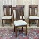 Suite of 4 teak chairs, Indian manufacture of the 1980s