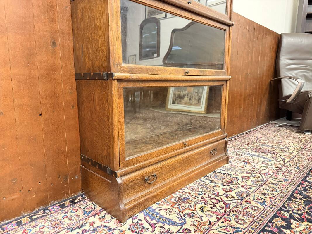 Antique English Original Globe Wernicke Bookcase