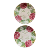 Slip plates onnaing pink pattern