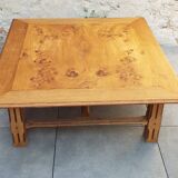 Square wooden coffee table
