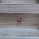 Large wooden train stamped Wog Austria