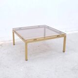 Brass coffee table by Guy Lefevre for Maison Jansen, 1960