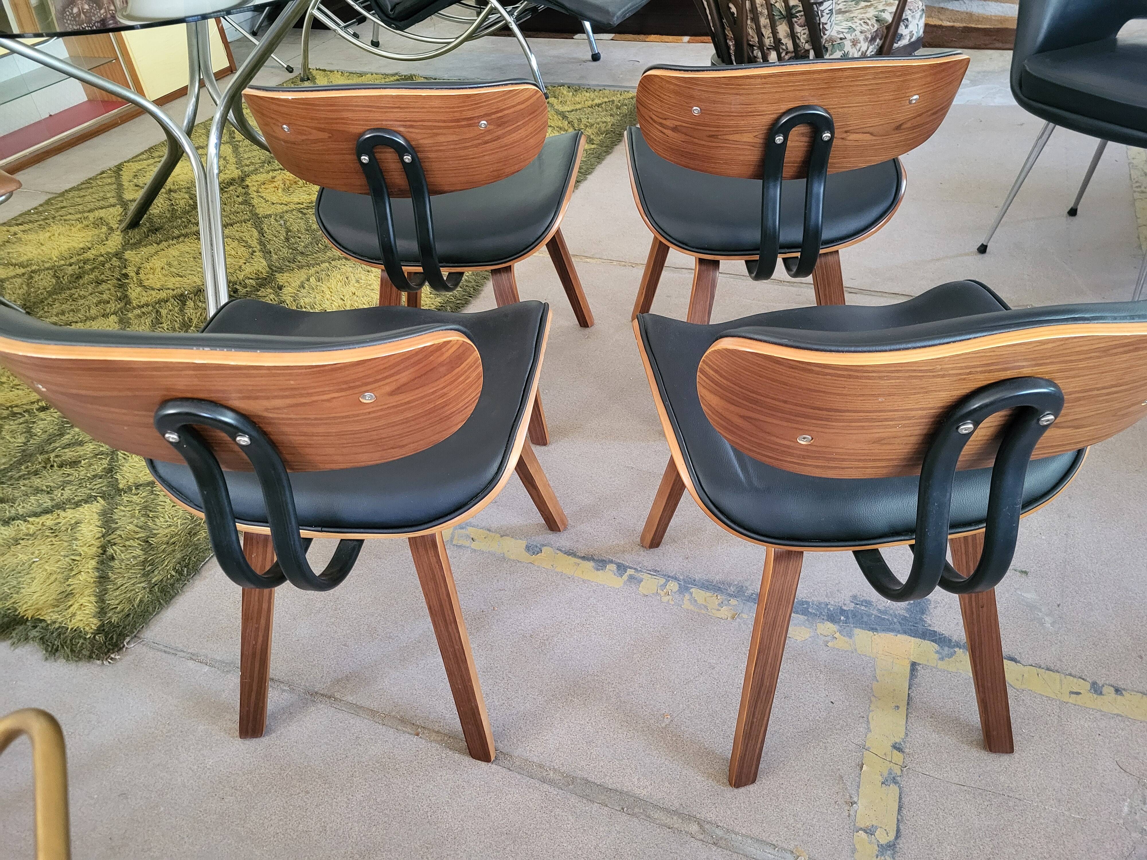 Lot de 4 chaises Dutchbone Black Wood
