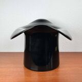 Vintage Italian vase top hat in Murano glass, 1980s.