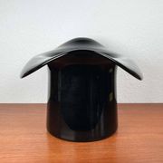 Vintage Italian vase top hat in Murano glass, 1980s.