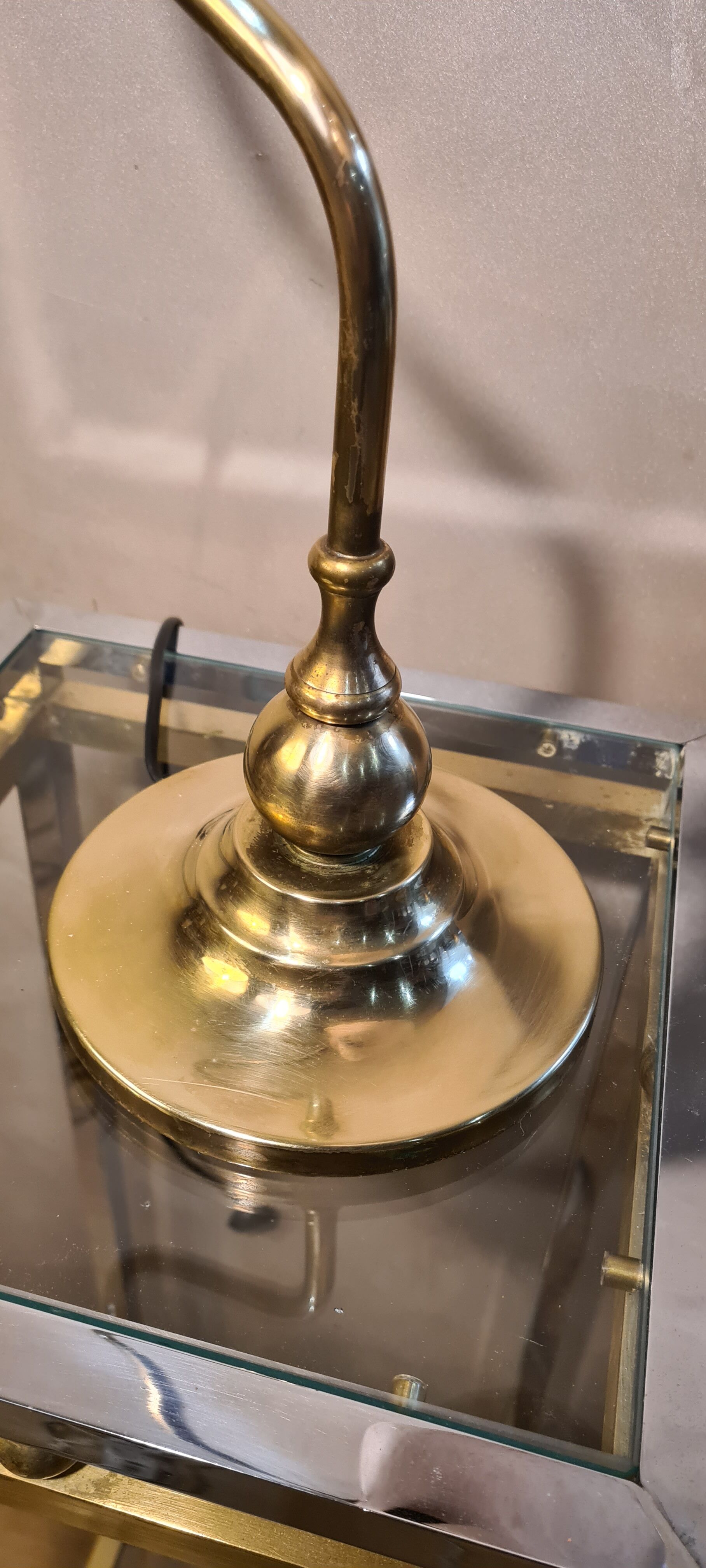 Art deco style brass lamp