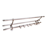 Nickel-plated Art Deco coat rack, 1920s