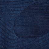 Niwa Hand-Carved Rug, Navy