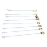 Set of 8 cocktail mixers with bamboo handles from the 60s