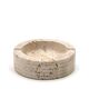 Cerri Nestore round Italian ashtray in travertine, 1970s