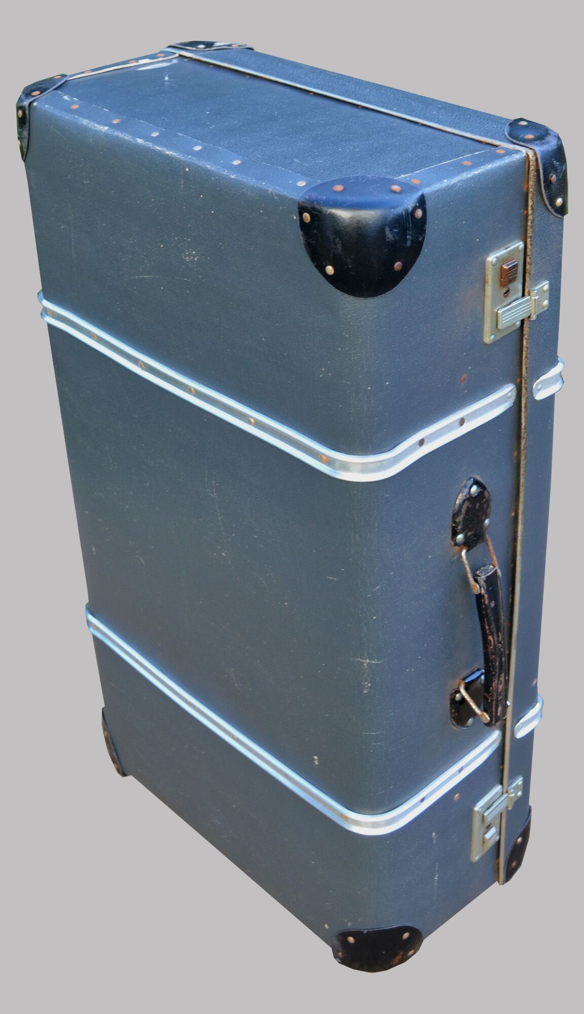 Vintage blue suitcase