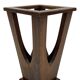 Brutalist design umbrella stand holder 60's wood