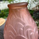 Vase art déco verre moulé dépoli années 30
