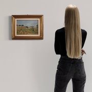 Peinture de paysage italienne signée du 20e siècle