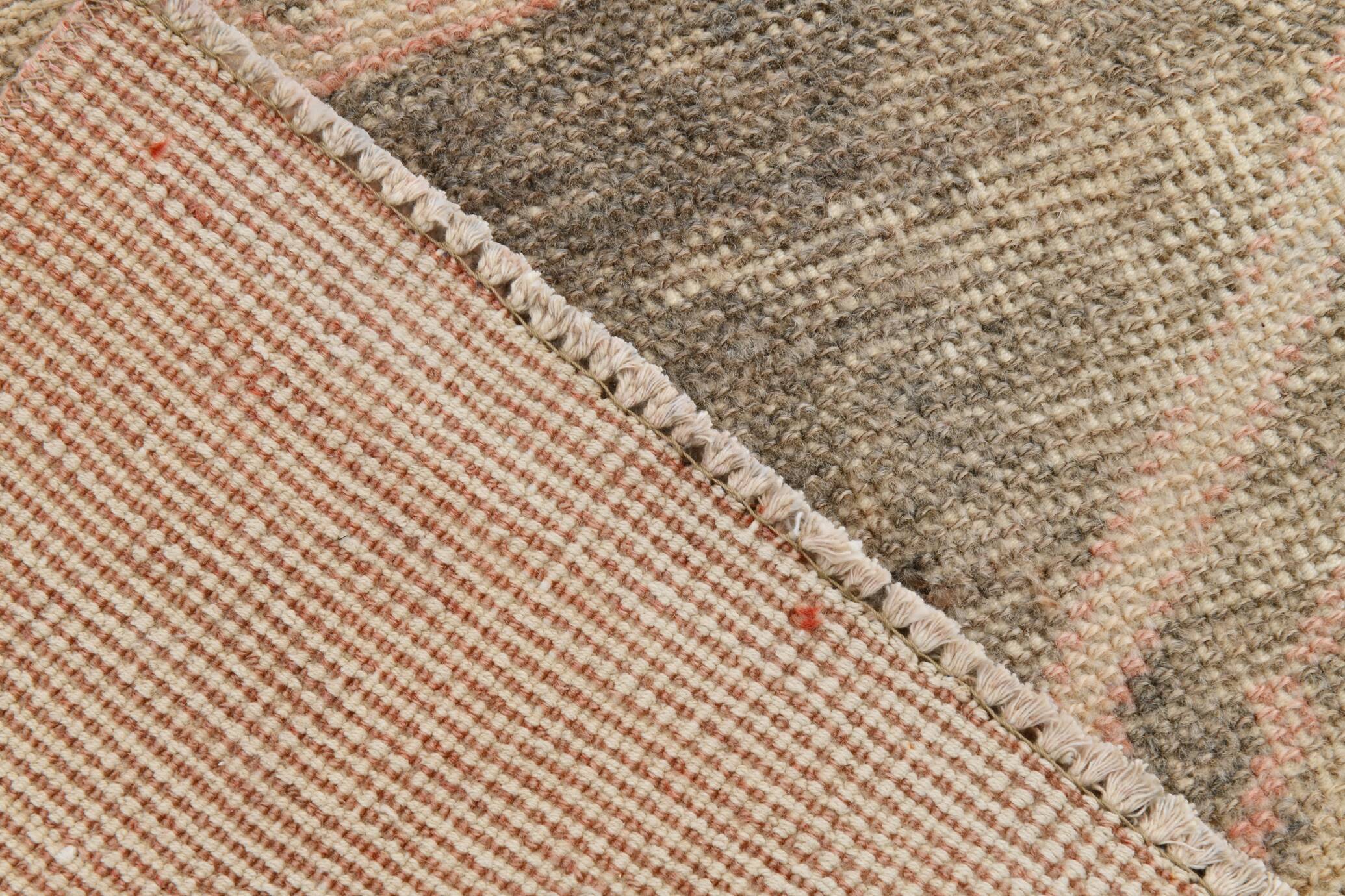 3x12 Pale Red Brown Vintage Runner Rug 80x380Cm SK 21977