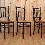 Set of 6 bistro chairs by Fischel