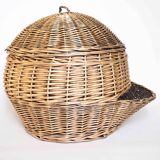 Extra large rattan potato basket