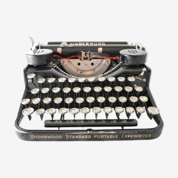 Machine à écrire underwood 4 bank révisée ruban neuf noir 1930