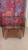 Smoked plexiglass side table