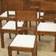 Ensemble de 6 chaises brutalistes 1960’s