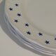 Set of 4 flat plates, Boch la Louvière Belgium 1960s