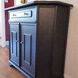 Buffet 2 portes "noir acier"