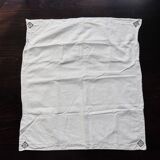 Vintage white cotton pillowcase - Embroidery