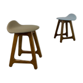 Paire de tabourets danois par Erik Buch pour O.D. Mobler années 1960