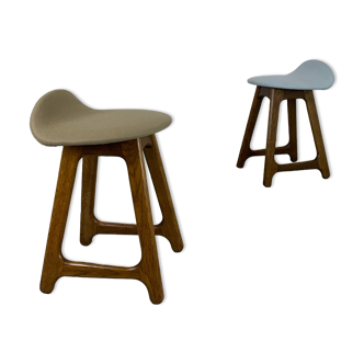 Pair of Danish Stools by Erik Buch for O.D. Mobler 1960s