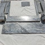 Napoleon III marble fireplace with modillions