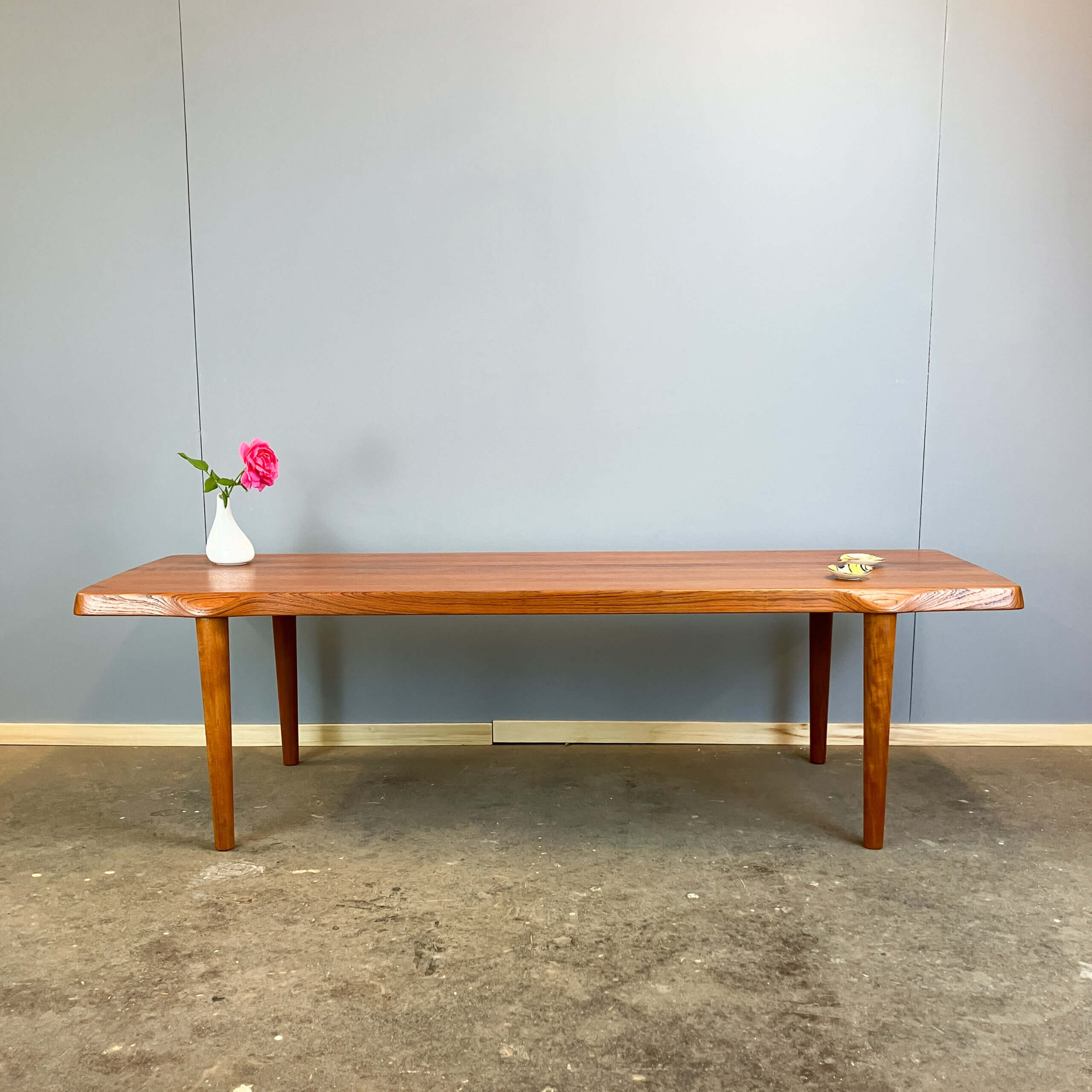 Large coffee table by John Boné for Mikael Laursen, teak, 1960s