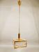Vintage chandelier from Malmö Metallvarufabrik and pressed glass from Orrefors 1970s