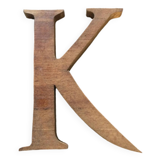 Wooden letter