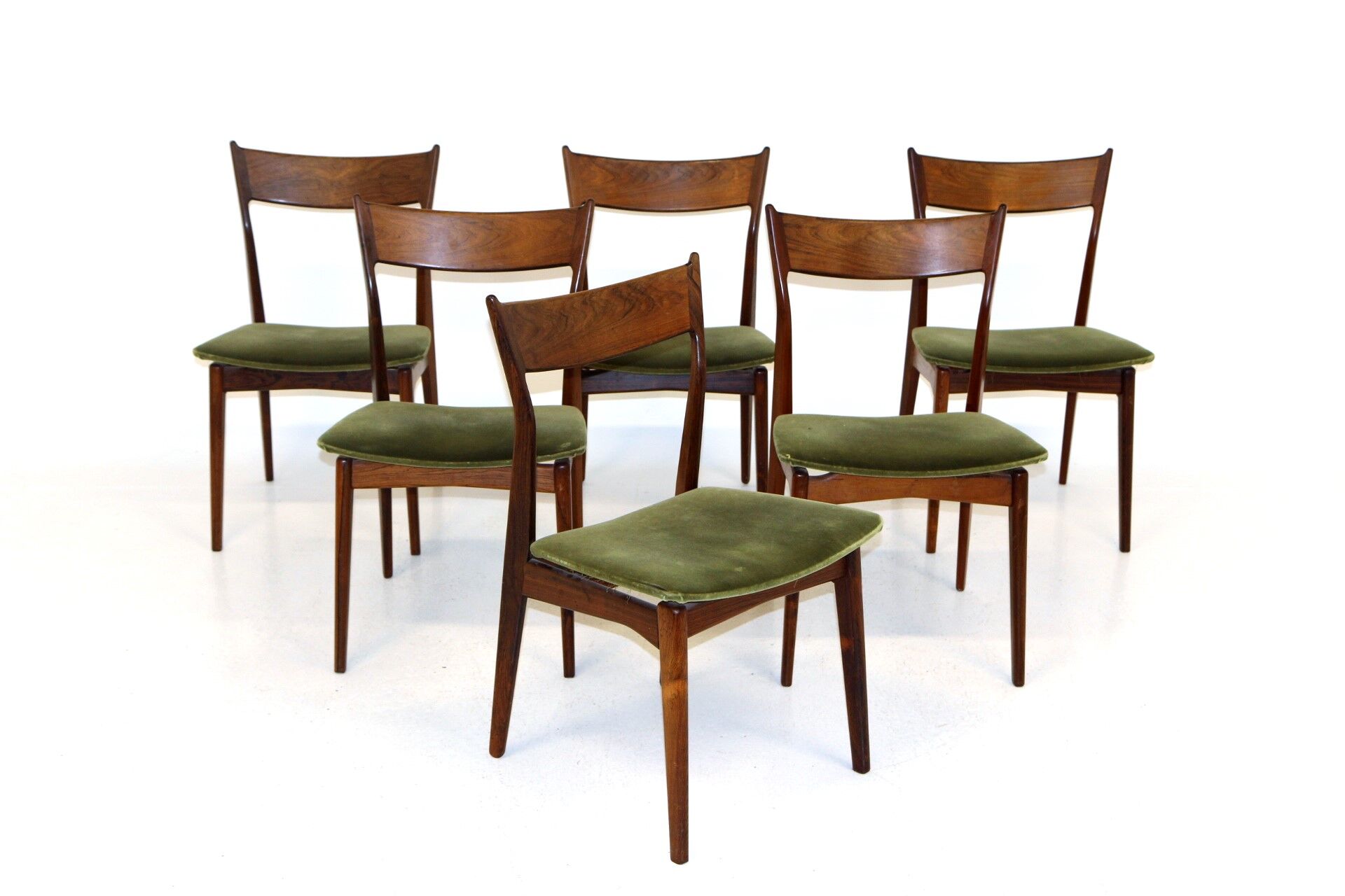 Set of 6 rosewood chairs HP Hansen Møbelindustri, Denmark, 1960