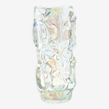 Iridescent vase by F. Pečeny Heřmanova huť, Czechoslovakia, 1970s
