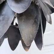 Brutalist suspension Jansen metal welded flower