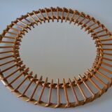 Vintage rattan sun mirror 70 years